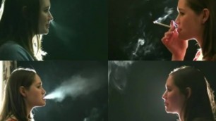 Cute Smoking Girl Collage