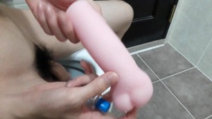 Korean Teen Piss before Cum with Onahole