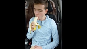 Sucking Banana while Dirty Talking!