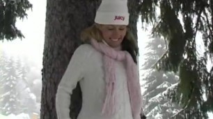 Zuzana Z Masturbating in the Snow