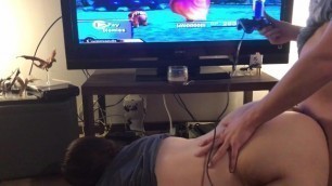Cute Girl Gets Fucked while her Boyfriend Plays Games