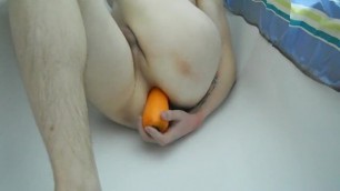 Cute Boy Playing with Dildo