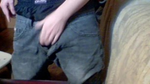 Sagging and Beating off with both Hands.
