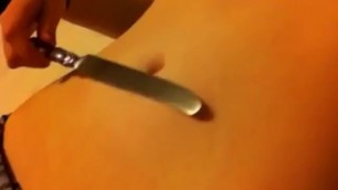 Navel Play with a Knife by Thatbellynavelgirl