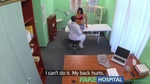 FakeHospital Busty Sexy MILF Gets Fucked on the Examining Table after Strik