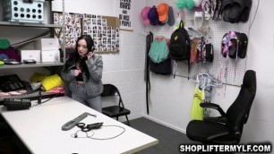 Officer getting permission to fuck this teen shoplifter from her mom